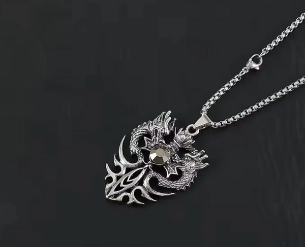 Dragon Flame Pendant Necklace