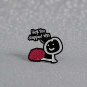 Braindrop Enamel Brooch Pin
