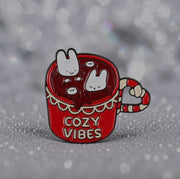 Cat Enamel Brooch Pin - Design 3