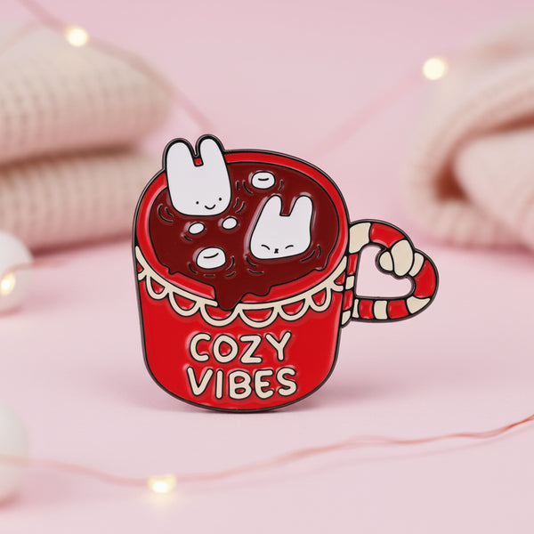 Cat Enamel Brooch Pin - Design 3