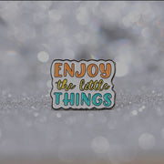 Enjoy Enamel Brooch Pin