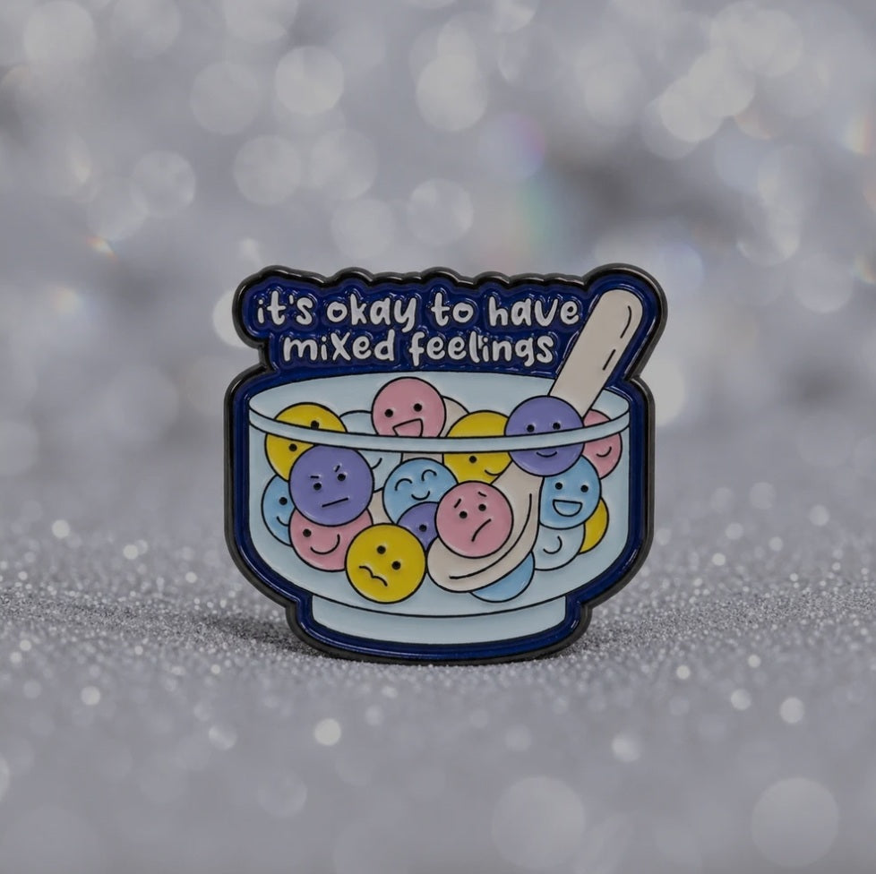 Feelings Enamel Brooch Pin