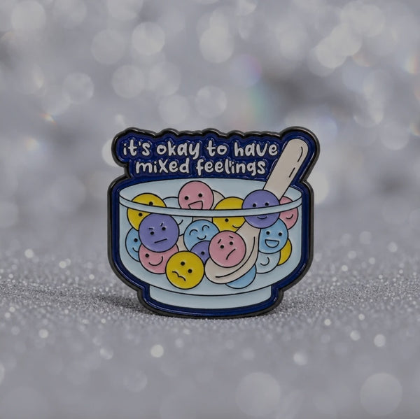 Feelings Enamel Brooch Pin