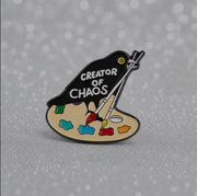 Artist Palette Enamel Brooch Pin