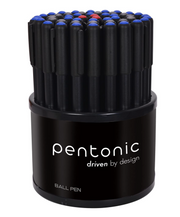 Pentonic 0.7mm Ball Point Pen Tumbler Pack | Black Body | Blue, Black & Red Ink | Pack of 50 Pens