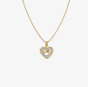 Mairah 18K Gold Plated Heart Pendant Chain for Women