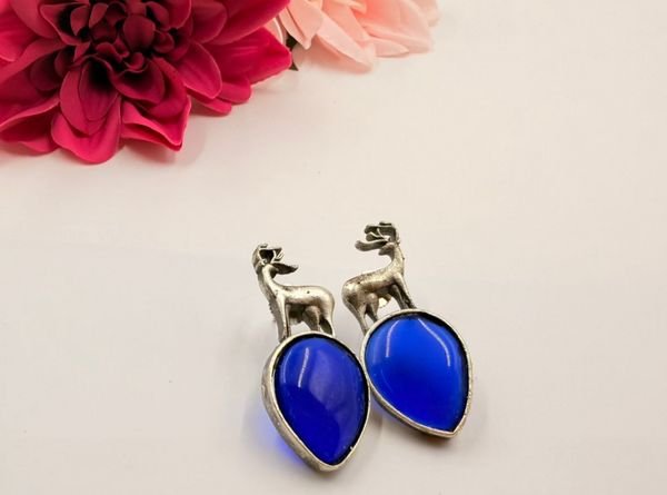 Pearl Stone Brass Stud Earring For Women and GIrls | | Stylish Studs for Work | Luxury Fashion Jewelry for Parties & Casual |