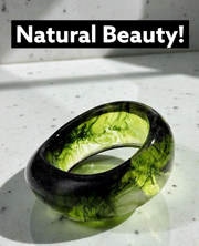 Olive Mist Acrylic Bangle
