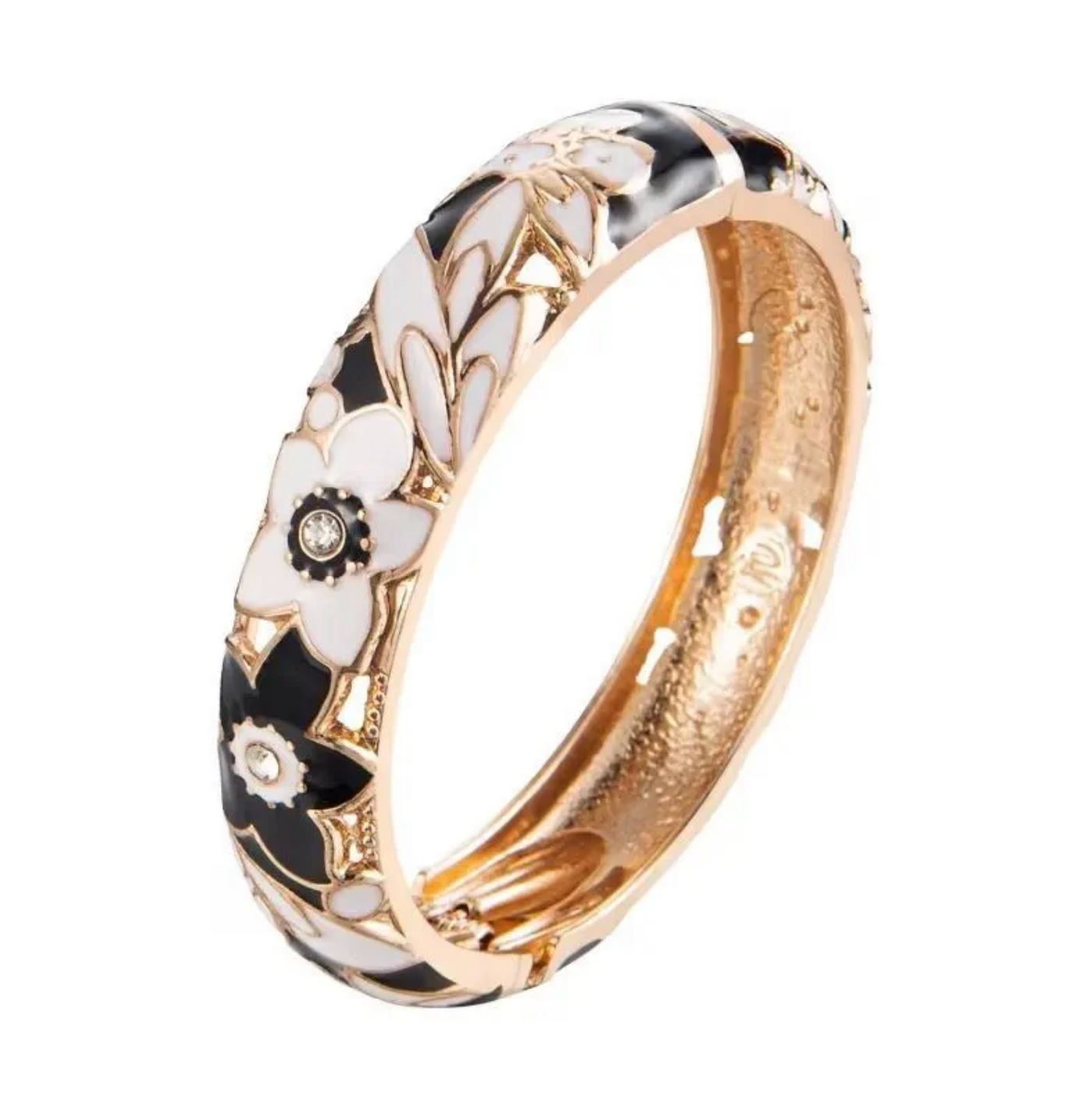 Black & White Daisy Statement Ring