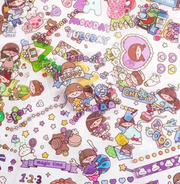 Aesthetic Scrapbook Sticker Collection