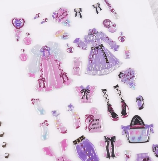 My Fashion Style 3D Dress-Up Sticker Sheet (DRESS ME UP)
