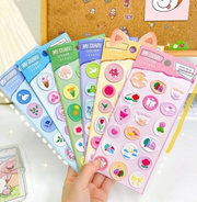Vintage Floral & Swan Diary Sticker Sheet