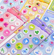 Vintage Floral & Swan Diary Sticker Sheet