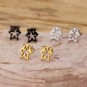 Minimalist Flower Stud Earrings