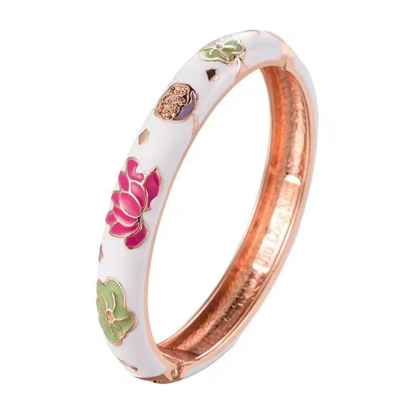 Elegant Floral Hinged Bangle