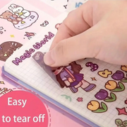 Kawaii Girl Decorative Sticker Pack – Cute Journal & Scrapbook Stickers
