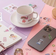 Kawaii Girl Decorative Sticker Pack – Cute Journal & Scrapbook Stickers