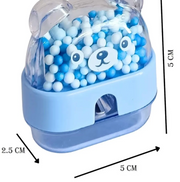 Cute Bear Double-Hole Pencil Sharpener with Shavings Container