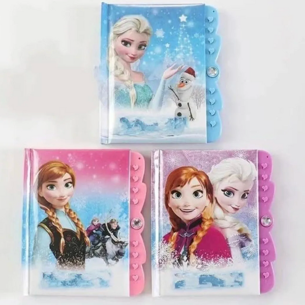Princess Secret Password Diary Notebook with Lock | Cute Cartoon Journal for Kids | Writing, Notes & Personal Memories