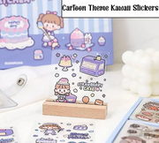 200 Sheets Cute Kawaii Sticker Pack | PET Transparent Decorative Stickers for Journaling, Scrapbooking & DIY Crafts