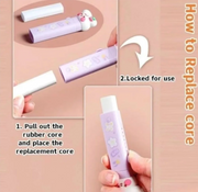 Cute Push-Pull Cartoon Eraser | Refillable Retractable Pencil Eraser for Kids & Students