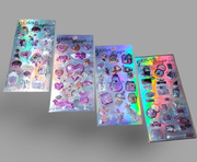 Kawaii Glitter Magic Puffy Stickers | 3D Shaker Glitter Stickers for Journaling, Crafts & DIY Decoration
