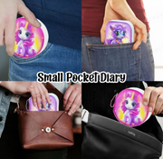 Cute Unicorn Mini Pocket Diary | Portable Cartoon Memo Notebook for Kids, Students & Daily Notes