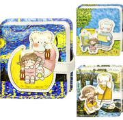 Cute Bear Mini Diary for Kids | Pocket Notebook with Lock Strap | Cartoon Journal & Memo Book