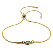 Birthstone Charm Adjustable Bracelet