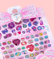 Kawaii Glitter Nail Sticker Set – 3D Self-Adhesive Nail Art Decals
