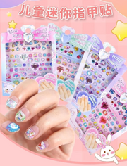 Kawaii Glitter Nail Sticker Set – 3D Self-Adhesive Nail Art Decals