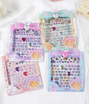 Kawaii Glitter Nail Sticker Set – 3D Self-Adhesive Nail Art Decals