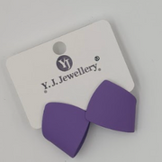 Modern Folded Petal Statement Studs