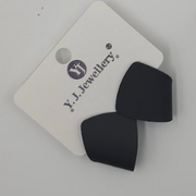 Modern Folded Petal Statement Studs