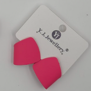 Modern Folded Petal Statement Studs