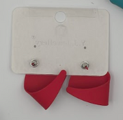 Modern Folded Petal Statement Studs