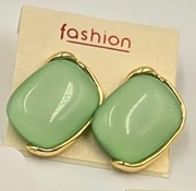 Pastel Glossy Stone Stud Earrings