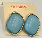 Pastel Glossy Stone Stud Earrings