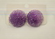 Sparkling Glitter Ball Stud Earrings