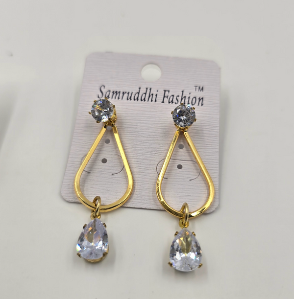 Crystal Teardrop Dangle Earrings for Women