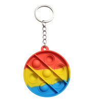 Mini Pop It Fidget Keychain – Assorted Shapes