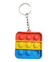 Mini Pop It Fidget Keychain – Assorted Shapes