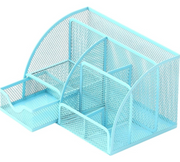 Metal Mesh Desk Organizer with Drawer