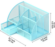 Metal Mesh Desk Organizer with Drawer