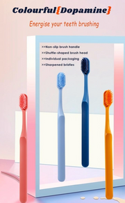 Premium Ultra Soft Toothbrush – Dense Bristles | Ergonomic Non-Slip Handle | Gentle Gum Care | Travel-Friendly Design