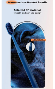 Premium Ultra Soft Toothbrush – Dense Bristles | Ergonomic Non-Slip Handle | Gentle Gum Care | Travel-Friendly Design