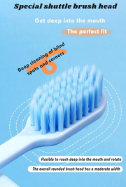 Premium Ultra Soft Toothbrush – Dense Bristles | Ergonomic Non-Slip Handle | Gentle Gum Care | Travel-Friendly Design