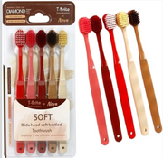 Premium Wide Head Ultra Soft Toothbrush – Diamond Brush Head | 46 Dense Bristle Holes | Gentle Gum Care | Pack of 5