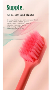 Premium Wide Head Ultra Soft Toothbrush – Diamond Brush Head | 46 Dense Bristle Holes | Gentle Gum Care | Pack of 5