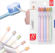 Premium Spiral Soft Toothbrush – Dual Spiral Bristles | Ultra Soft Gum Care | Deep Cleaning | Pack of 5
